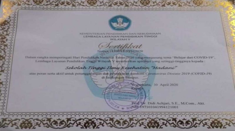 Sertifikat Madani Covid19