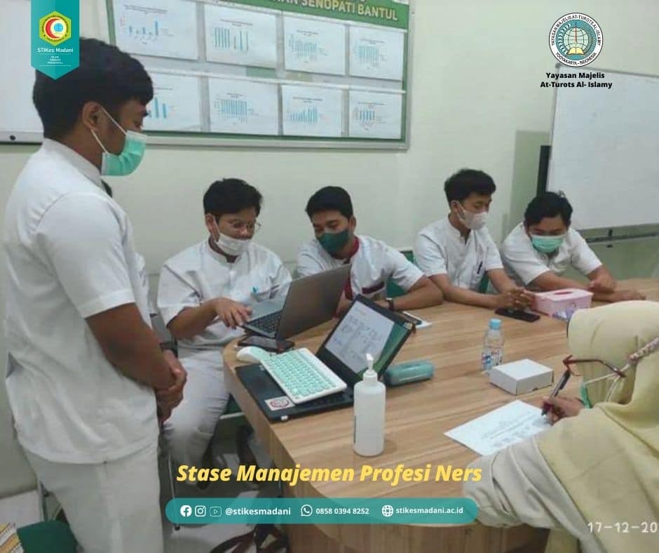 Kegiatan Bimbingan Praktik Klinik Stase Manajemen Profesi Ners di RSUD Wonosari dan RSUD Bantul.