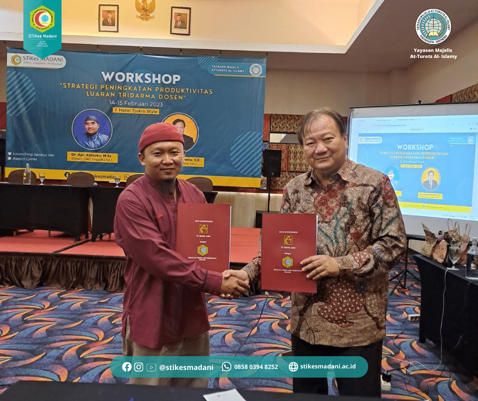 PENANDATANGANAN MOU STIKES MADANI DENGAN PENERBIT GRAHA ILMU